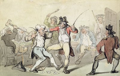 Trampa en las cartas de Thomas Rowlandson